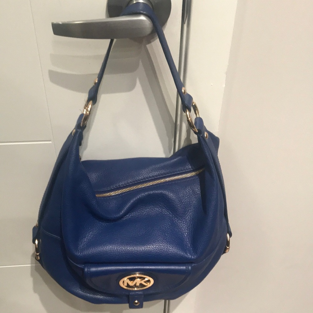 Michael Kors royal blue hobo type bag